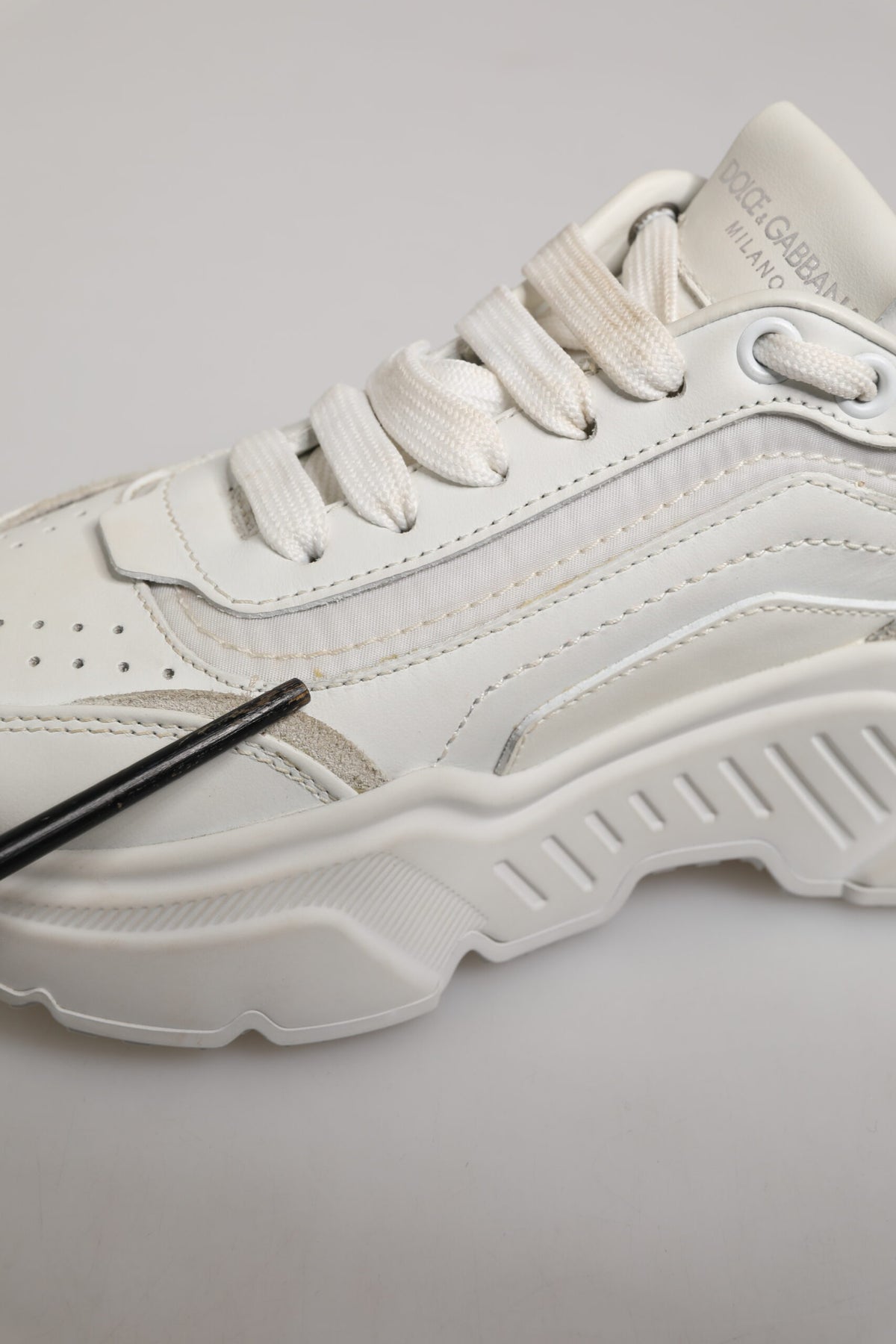 Dolce & Gabbana White Daymaster Low Top Sneaker Shoes