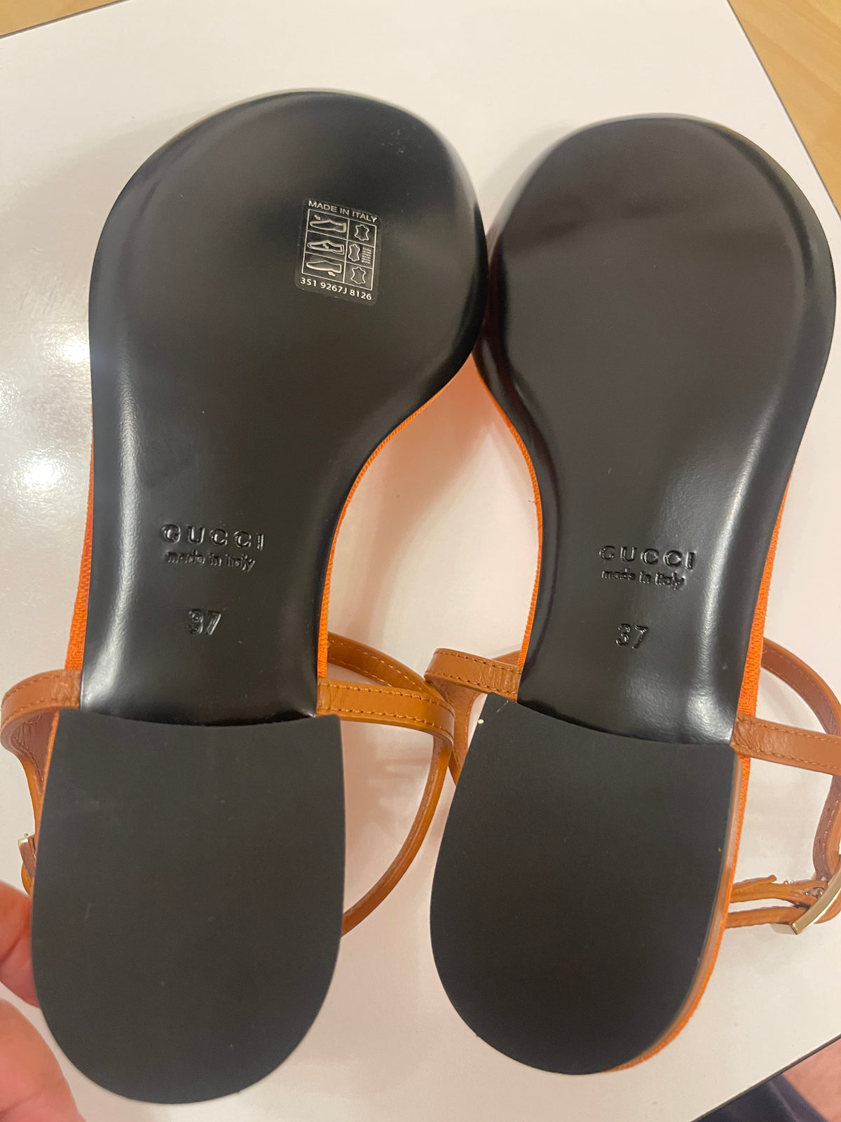 Gucci Chain Leather Sandals