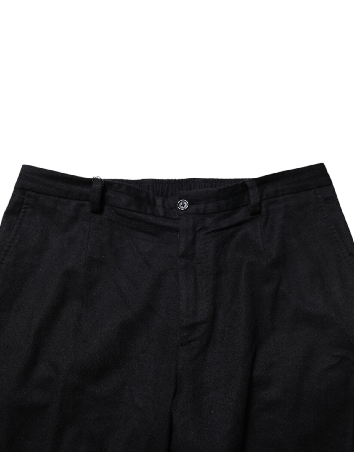Dolce & Gabbana Black Cashmere Dress Formal Trouser Pants