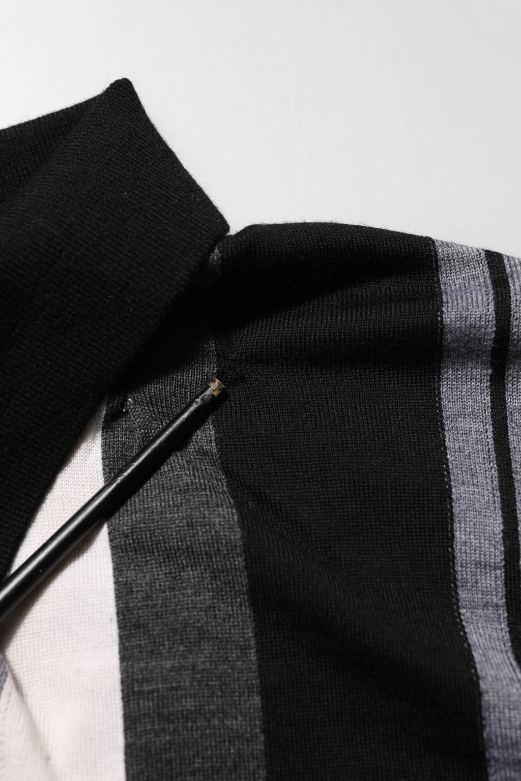 Dolce & Gabbana Black White Polka Dot Collared Polo T-shirt