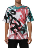 Dolce & Gabbana White Graffiti Crew Neck Short Sleeves T-shirt
