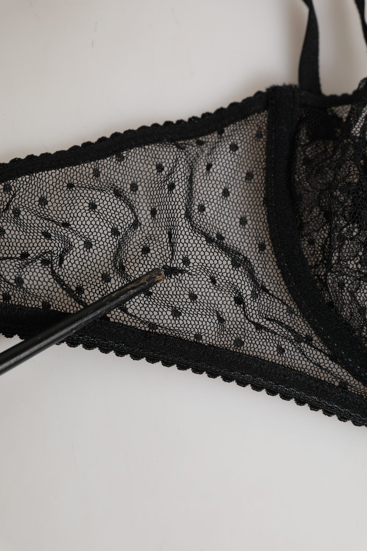 Dolce & Gabbana Black Floral Underwired Balconette Bra Underwear