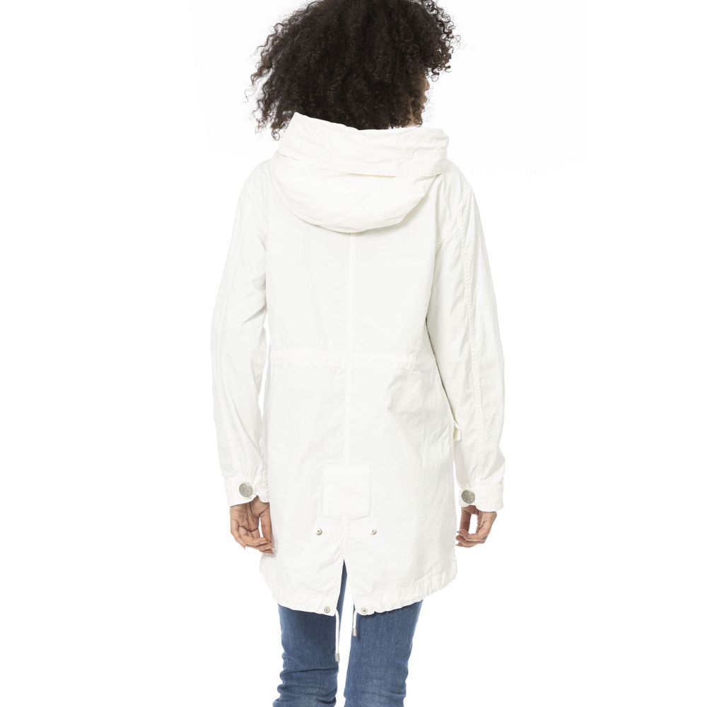 Mr&Mrs Italy White Cotton Women Parka