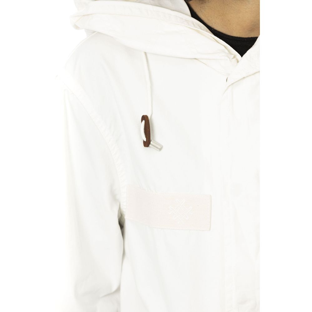Mr&Mrs Italy White Cotton Women Parka Jacket