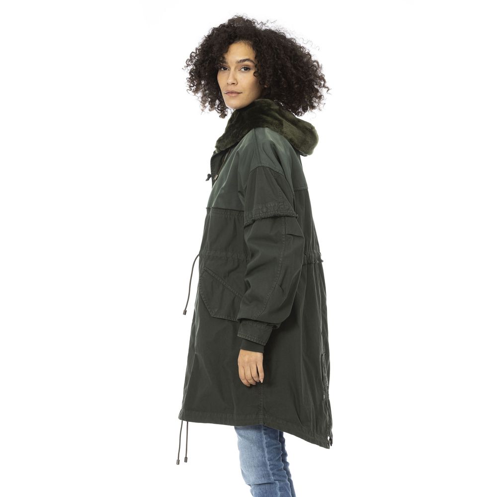 Mr&Mrs Italy Green Cotton Women Parka
