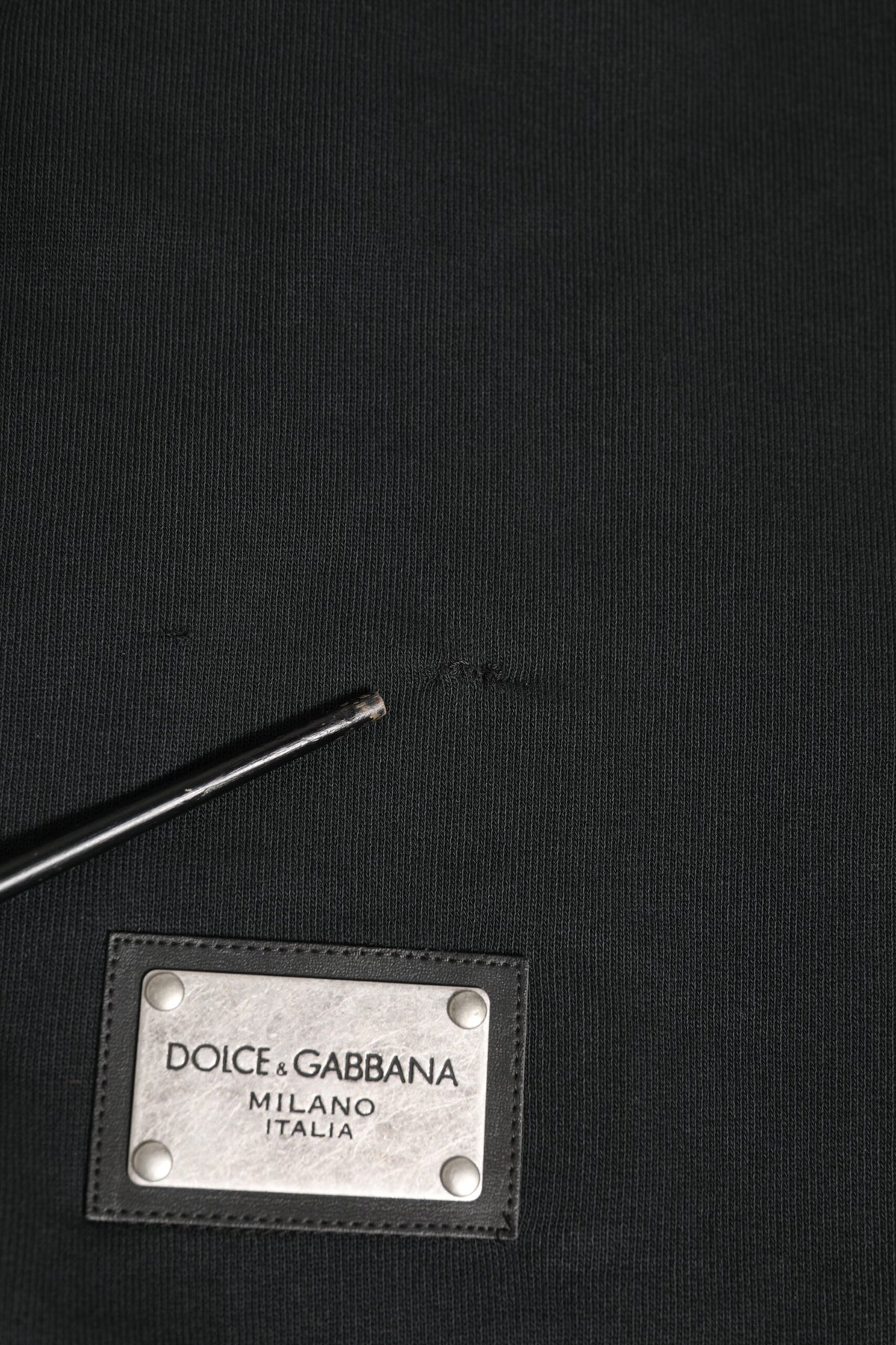 Dolce & Gabbana Black Logo Full Zip Hooded Men Sweatshirt Sweater