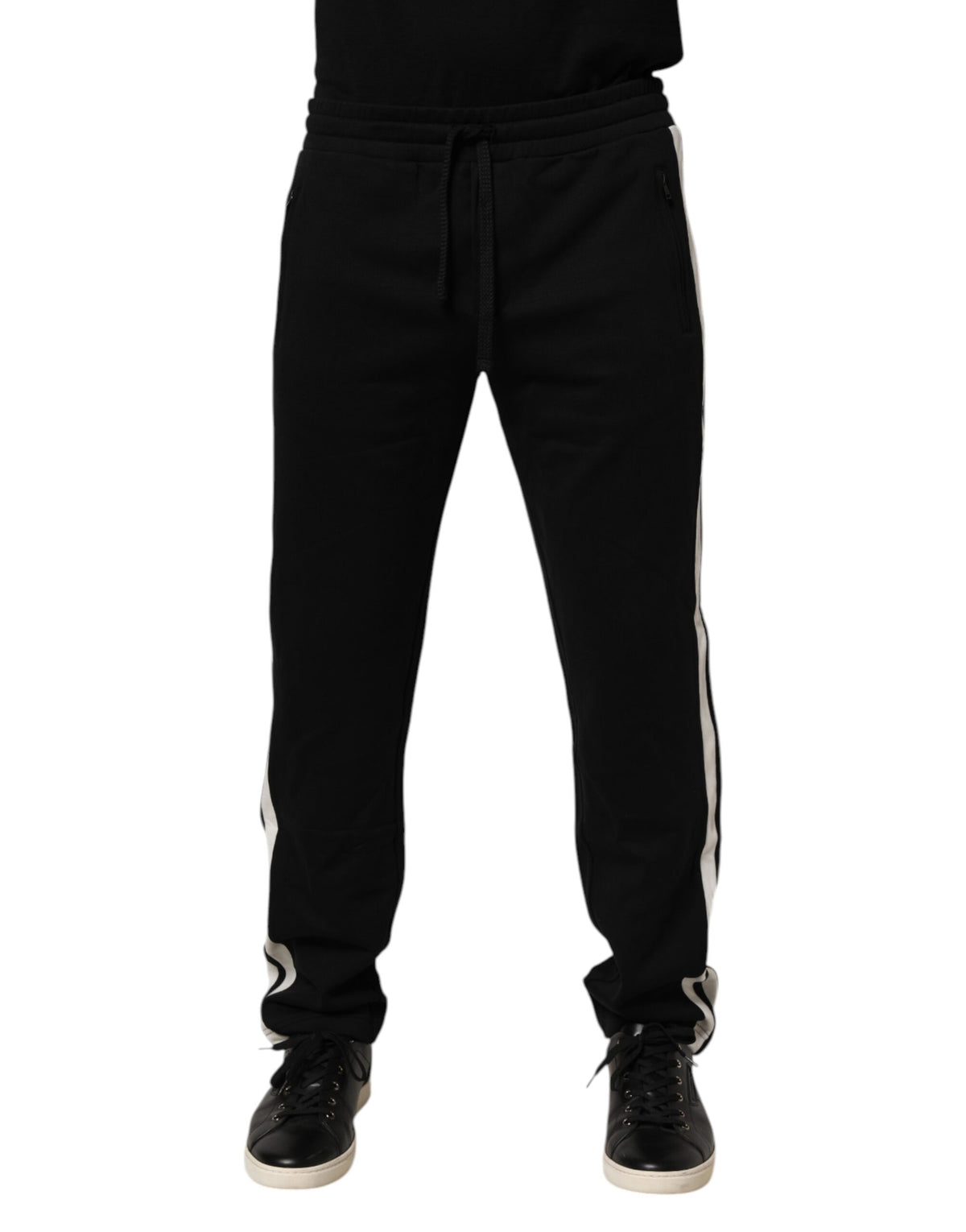 Dolce & Gabbana Black Cotton Jogger Sweatpants Trouser Pants