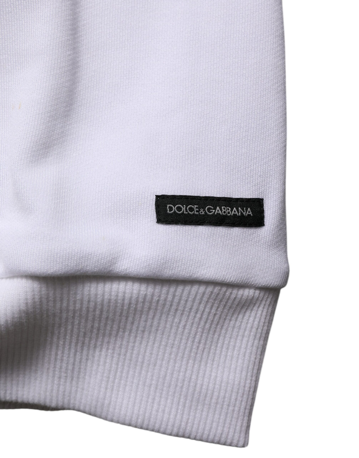 Dolce & Gabbana White Sacred Heart Hooded Sweatshirt Sweater