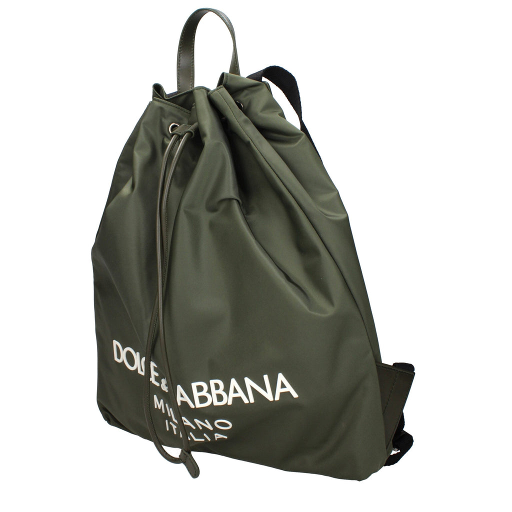 Dolce & Gabbana Green Nylon Backpack