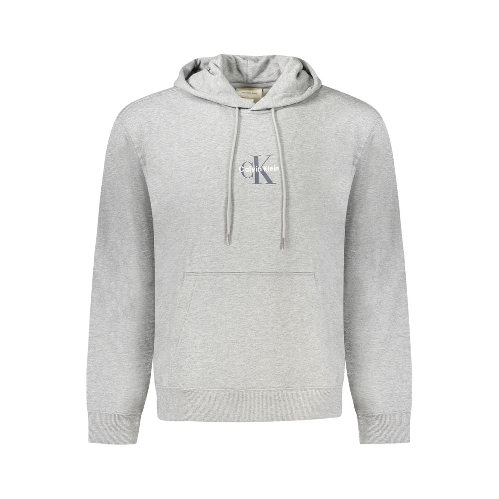 Calvin Klein "Grigio Cotton Men's Sweatshirt with Hood"