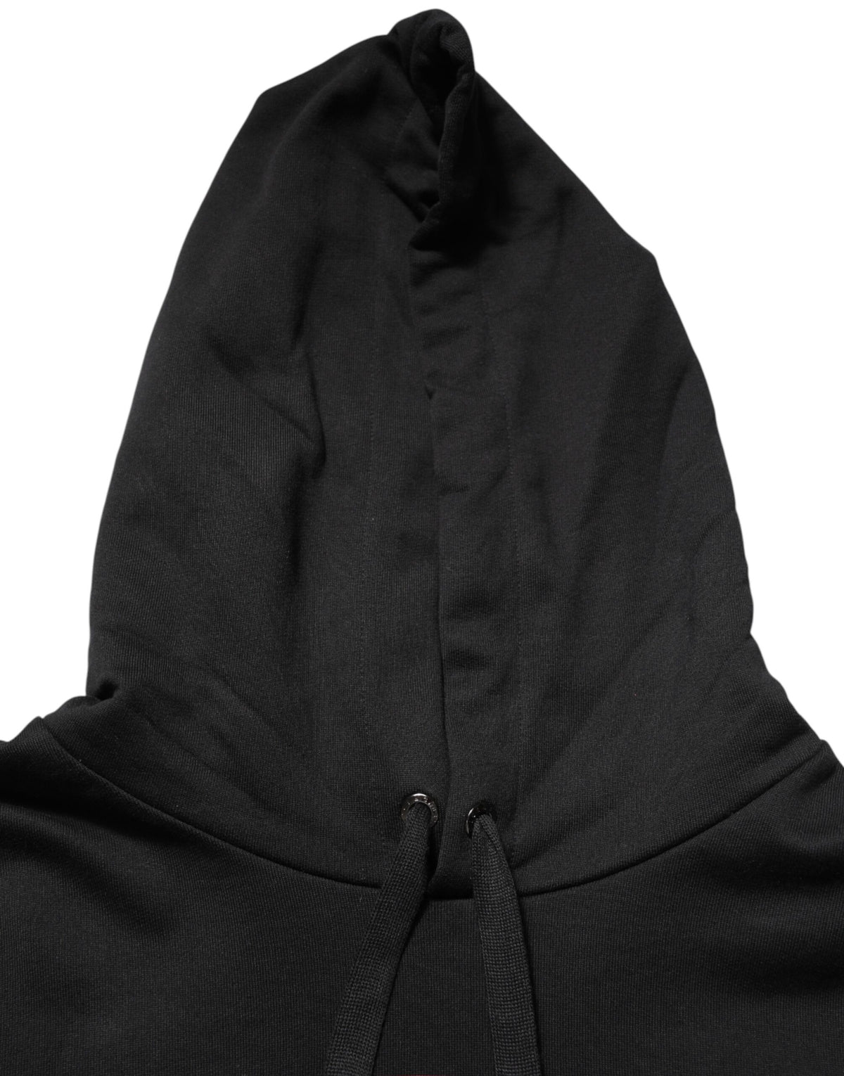 Dolce & Gabbana Black Printed Hooded Men Sweatshirt Sweater