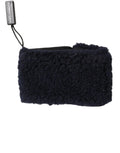 Dolce & Gabbana Black Wool Knitted Sweatbands Men Wristband