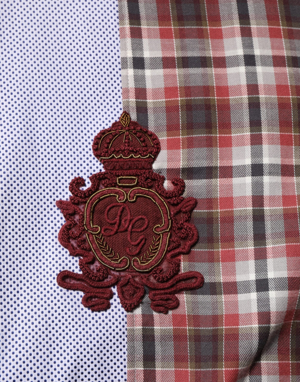 Dolce & Gabbana Multicolor Cotton Collared Checkered Shirt