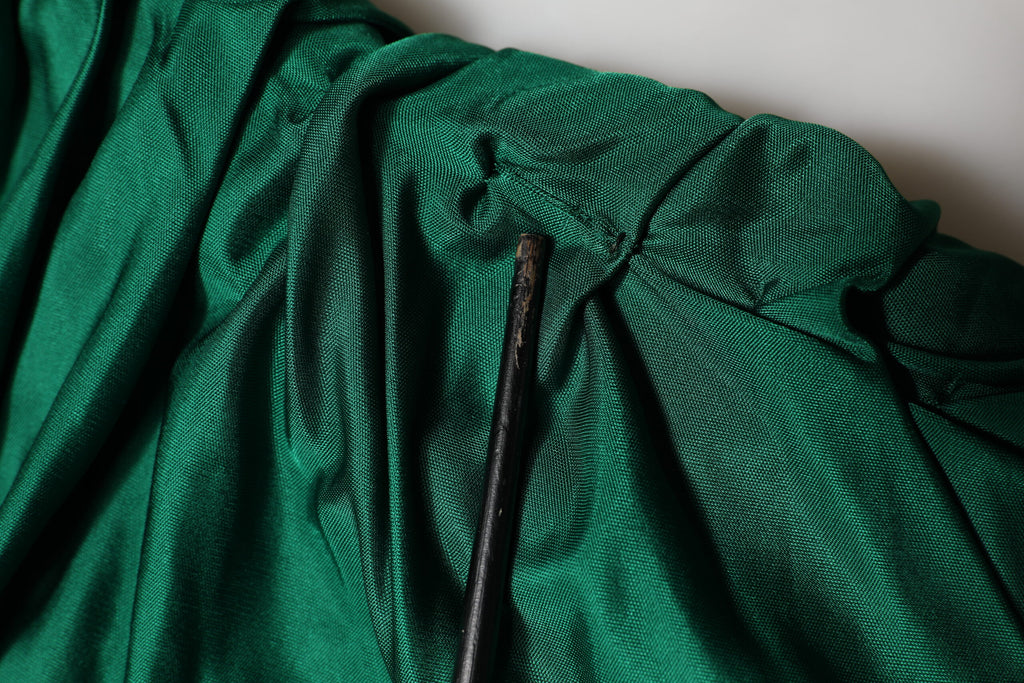 Dolce & Gabbana Green Viscose Drape Jersey Organzine Tank Top