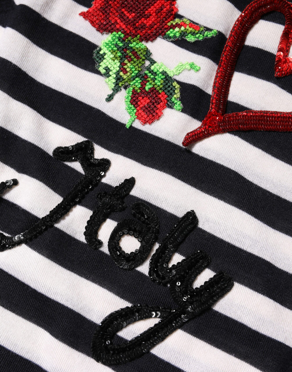 Dolce & Gabbana Black White Cashmere Silk Sleeveless Top
