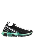Dolce & Gabbana Black Slip On Sorrento Men Sneakers Shoes