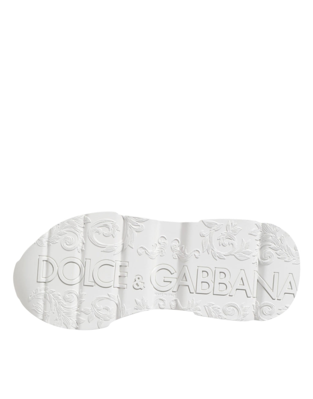 Dolce & Gabbana White Leather Daymaster Low Top Sneakers Shoes