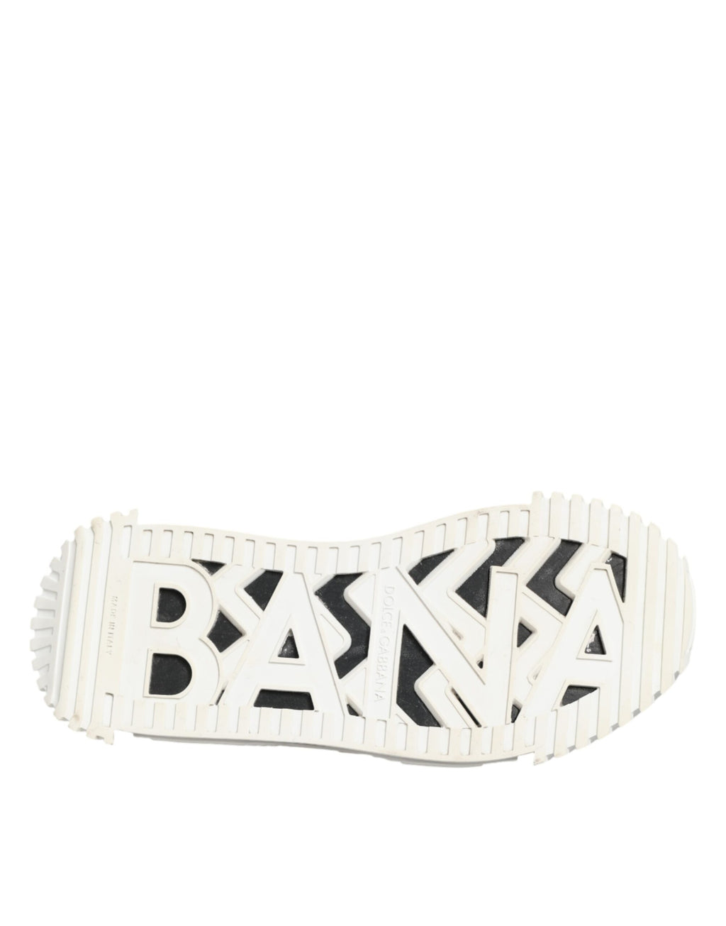Dolce & Gabbana White Black Leather NS1 Sneaker  Shoes