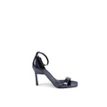 Calvin Klein Black Leather Stiletto Heel Sandals