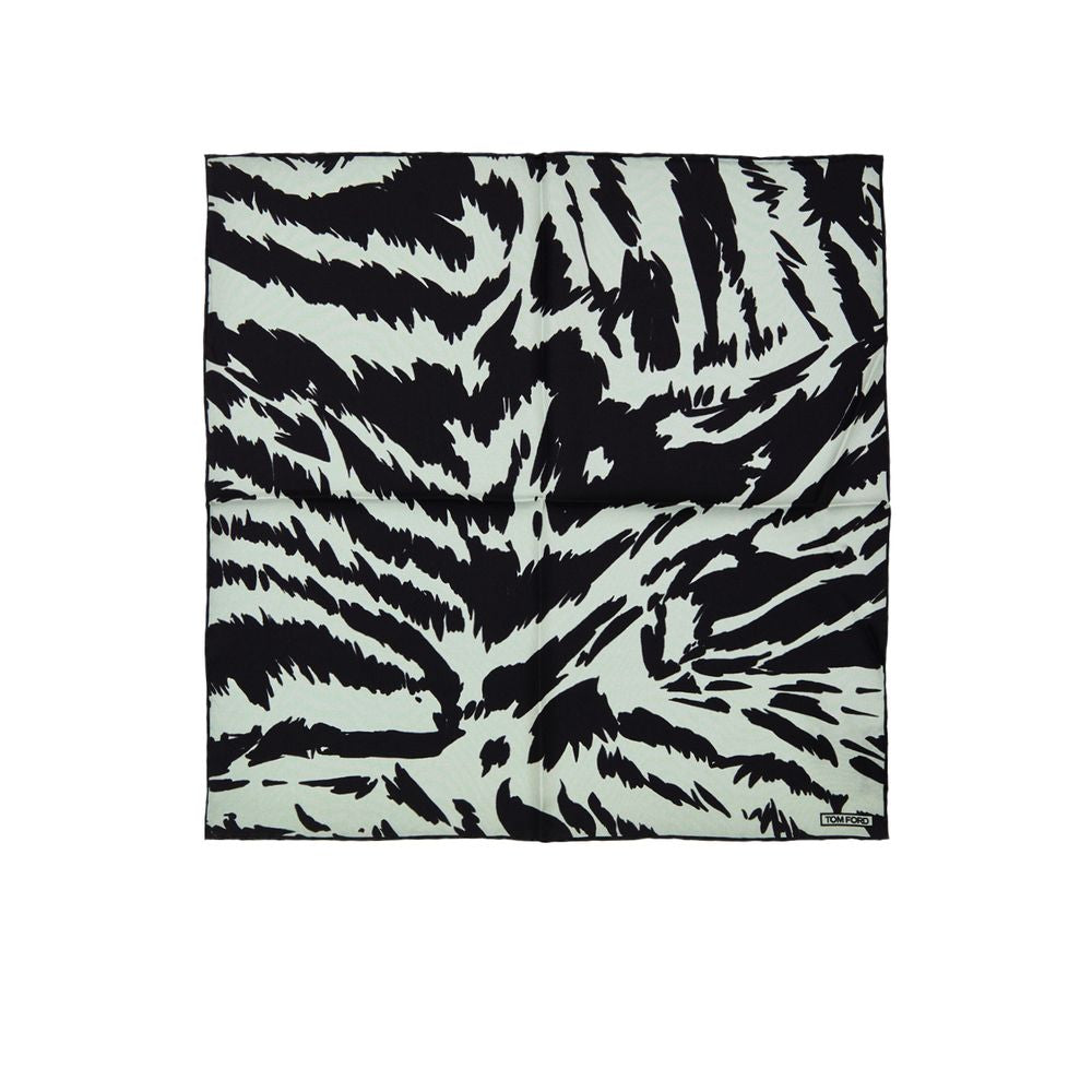 Tom Ford Gray Silk Pocket Square