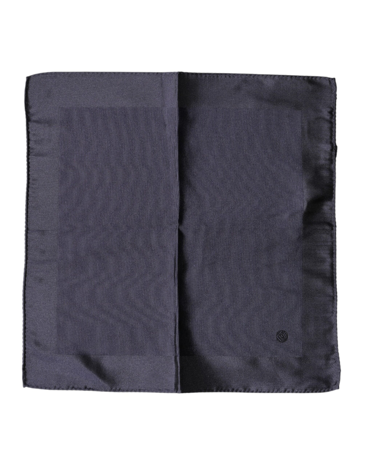 Dolce & Gabbana Blue Logo Silk Men Square Handkerchief Scarf