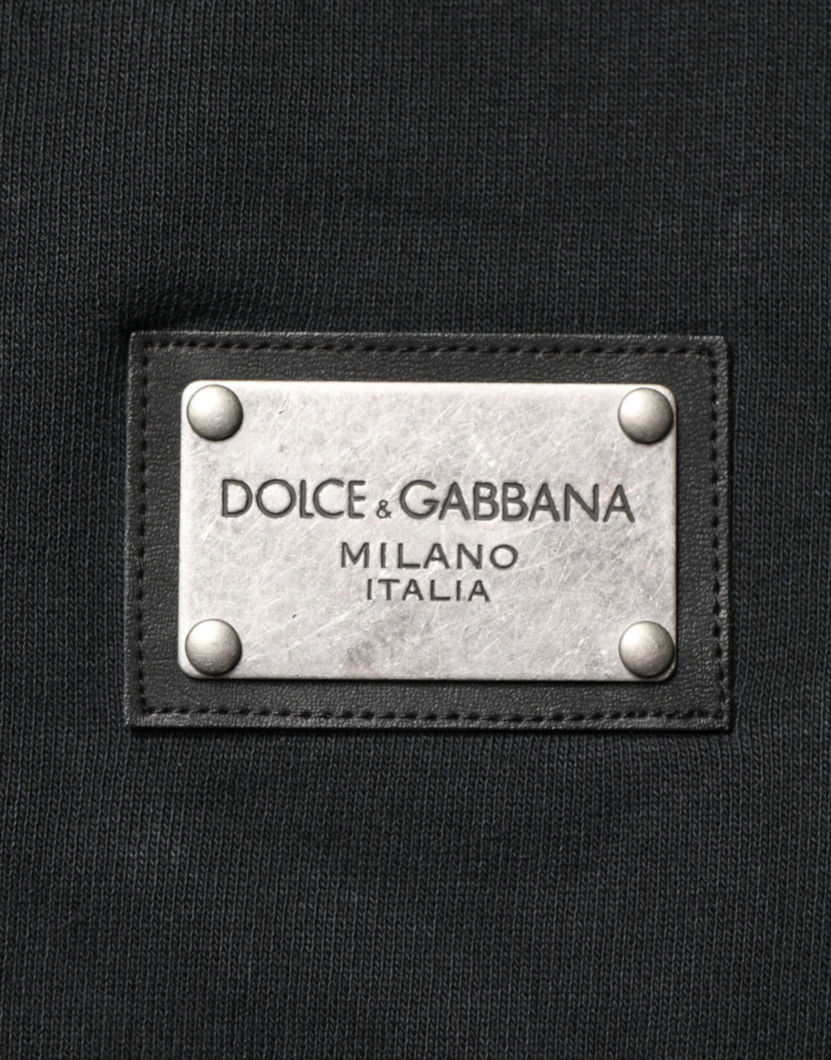 Dolce & Gabbana Black Full Zip Hooded Men Sweatshirt Sweater