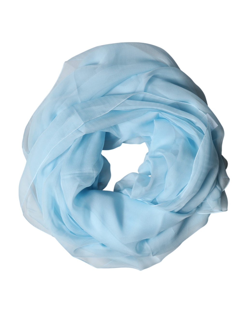Dolce & Gabbana Light Blue Stole Silk Neck Wrap Shawl Scarf
