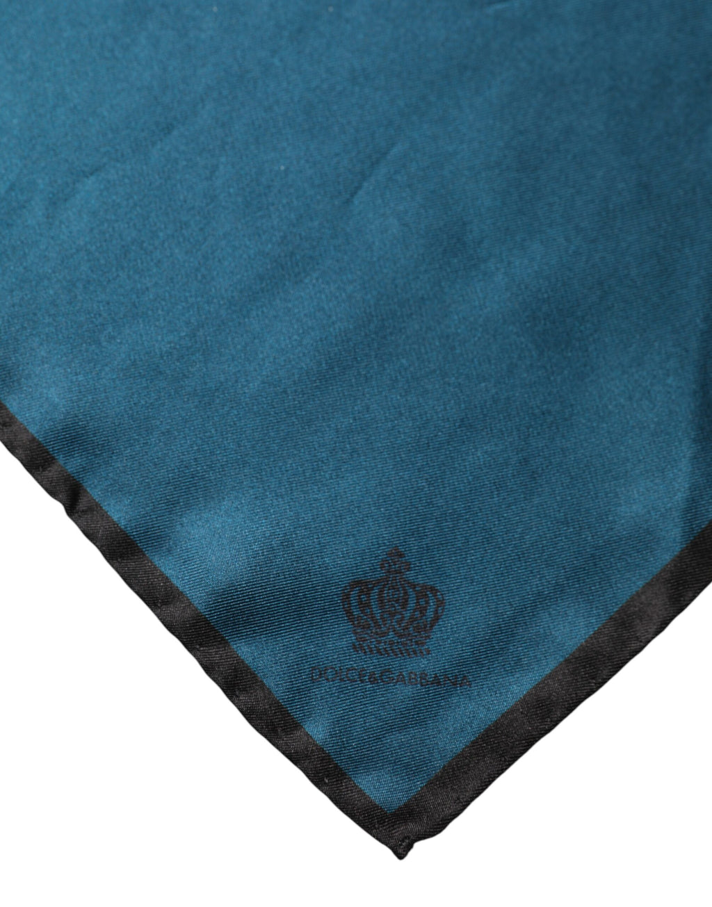 Dolce & Gabbana Blue Silk Square Pocket Handkerchief Scarf