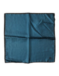 Dolce & Gabbana Blue Silk Square Pocket Handkerchief Scarf