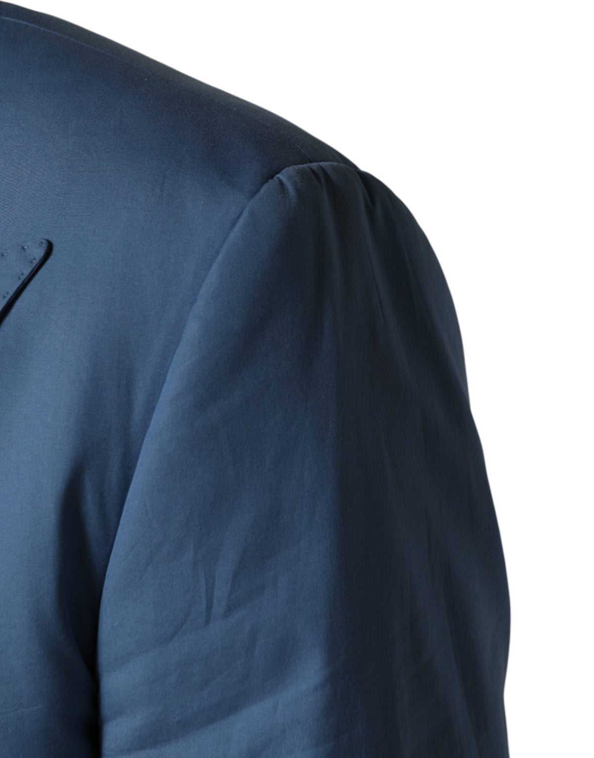 Dolce & Gabbana Blue Cotton Double Breasted 2 Piece  Suit