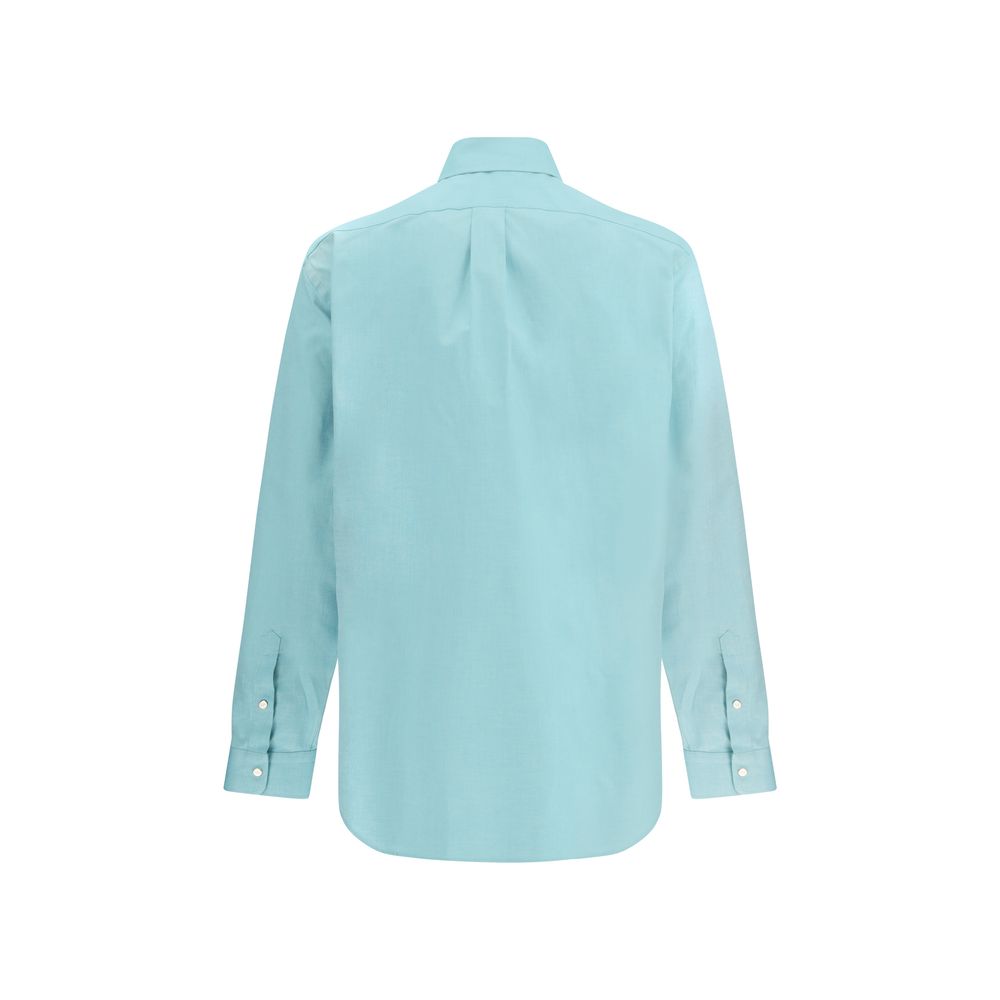 Fendi Blue Cotton Dress Shirt