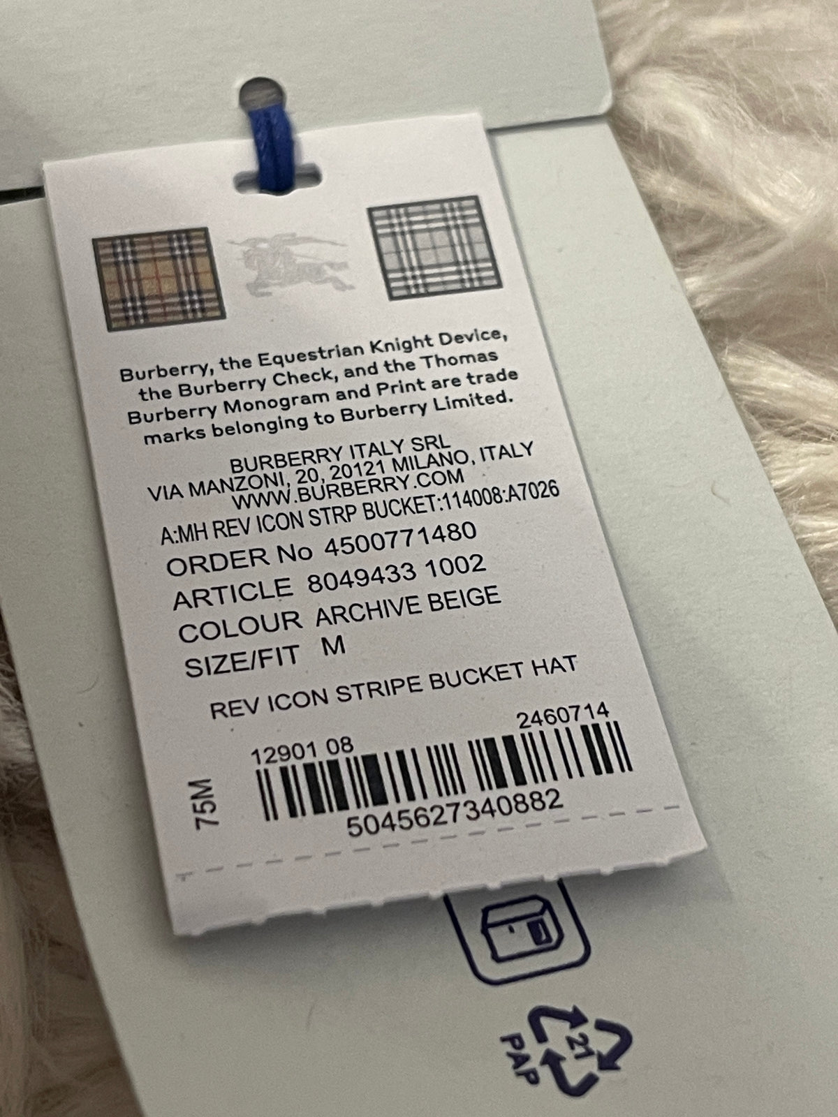 Burberry Reversible bucket hat