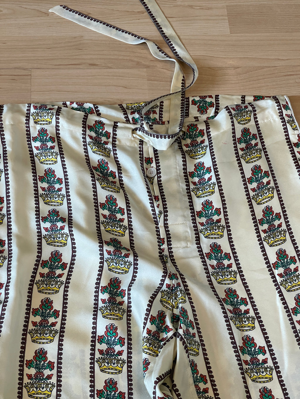 Gucci Two-Piece Silk Trouser Set