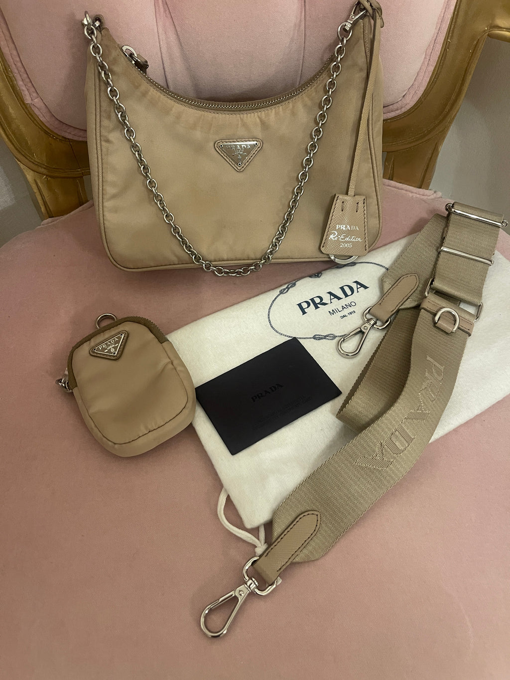 Prada Re-Edition 2005 cloth crossbody bag