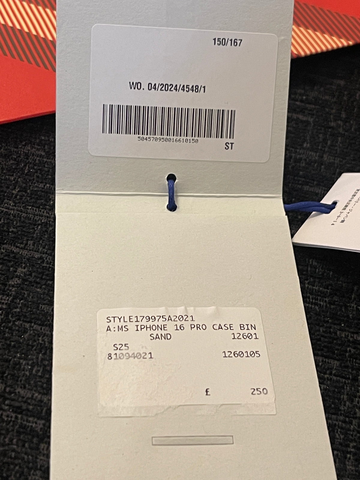 Burberry IPhone 16 Pro case