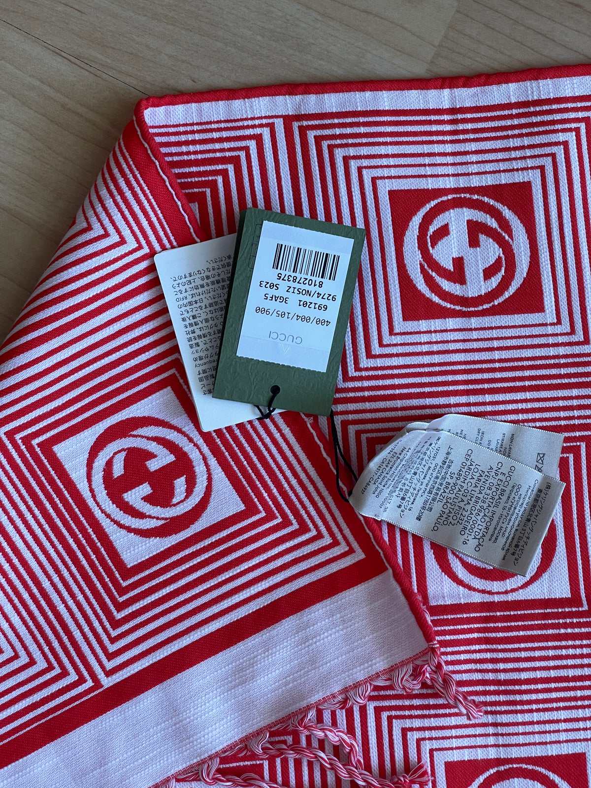 Gucci rug, blanket, tablecloth