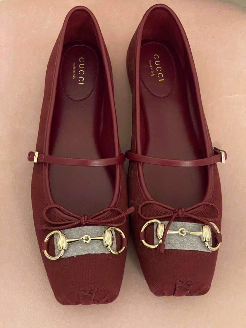 Gucci Ballet Flats in Ancora Red