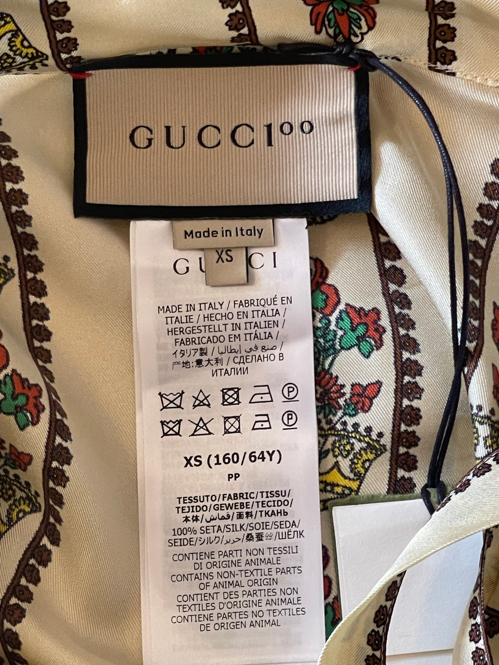 Gucci Two-Piece Silk Trouser Set