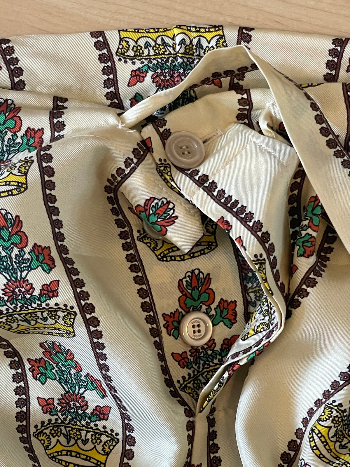 Gucci Two-Piece Silk Trouser Set