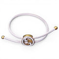 Gucci Interlocking GG Leather Bracelet