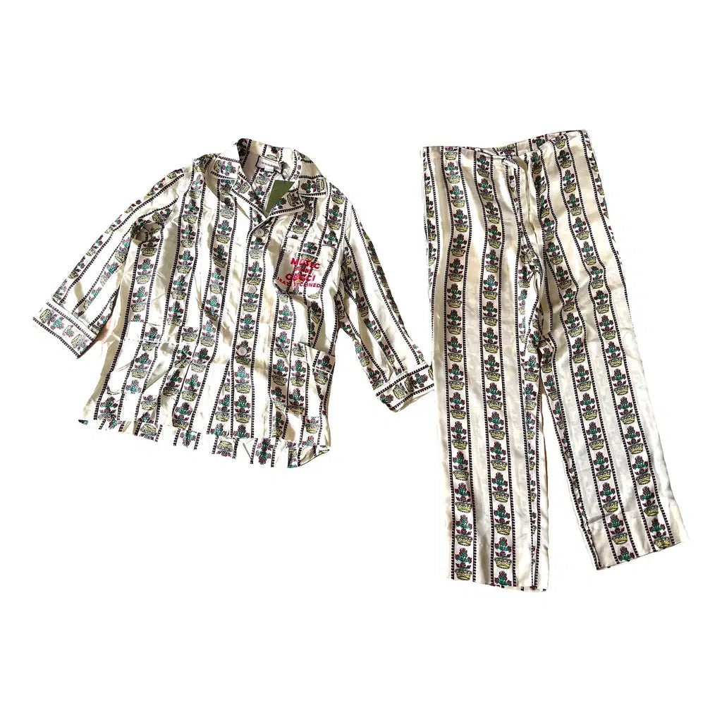 Gucci Two-Piece Silk Trouser Set